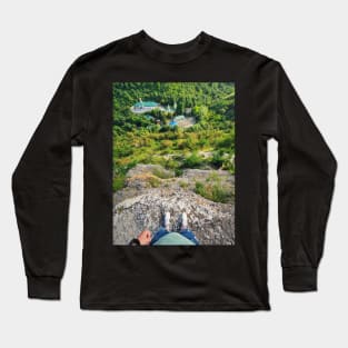 hiker view upside down Long Sleeve T-Shirt